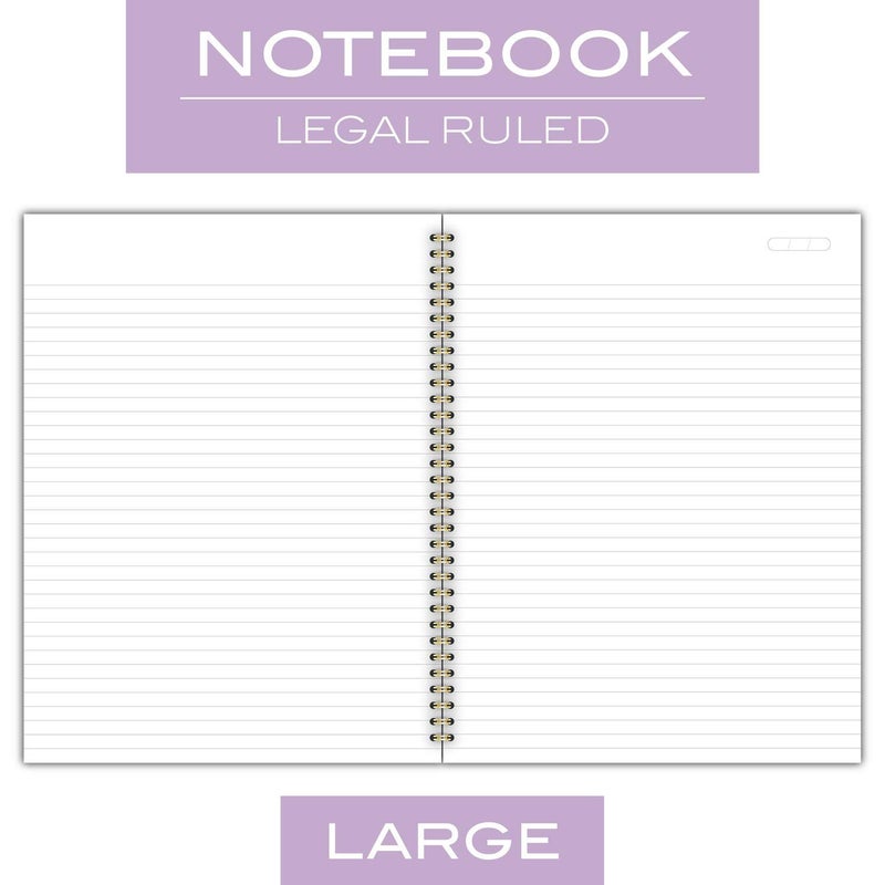 Cambridge Meeting Notebook, Journal, 8-3/8" x 11", Legal Ruled, 80 Sheets, WorkStyle, Fashion, Purple (49567) - Image 3